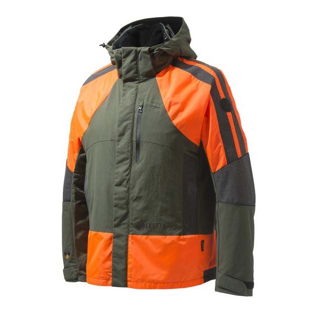 Beretta Thorn Resistant GORE TEX Jacket Green Orange Stoeger
