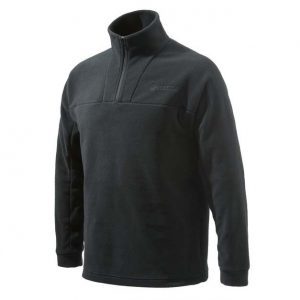 P3311T14340999 Beretta Half Zip Fleece Sweater Black Front
