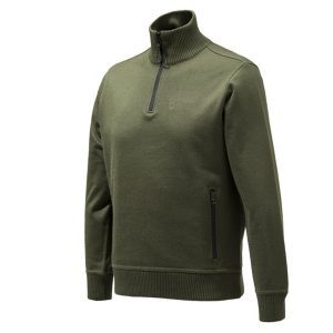 PU421T12010715 Beretta Techno Windshield Half Zip Sweater Green