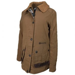 GD232T1652088L - WOMANS WAXED COTTON FIELD JACKET HUNTING BROWN