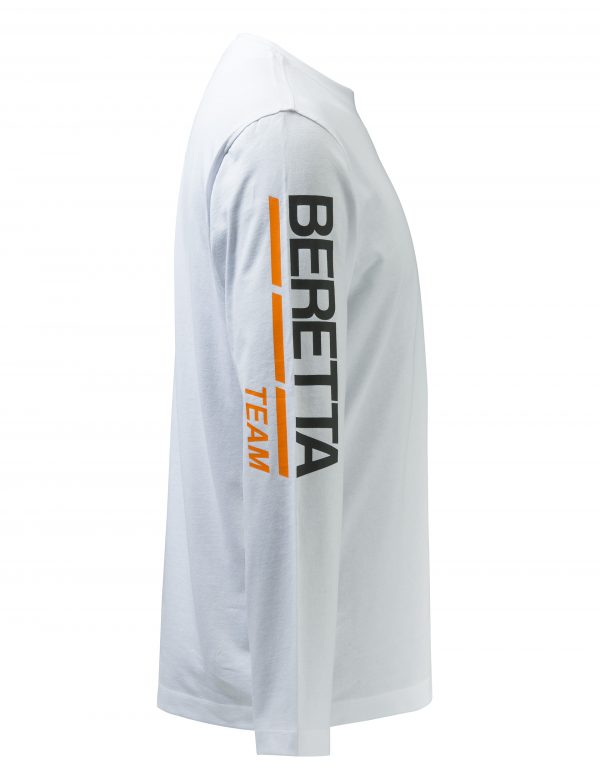 TS482T15570100L Beretta Team LS Shirt White Sleeve