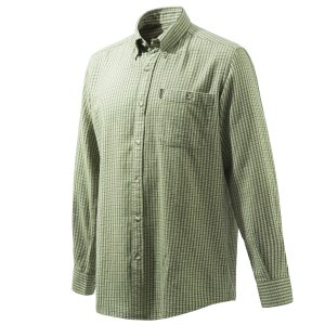 LUA10T1644014Y Sport Classic BD Shirt Green And Beige Plaid Web