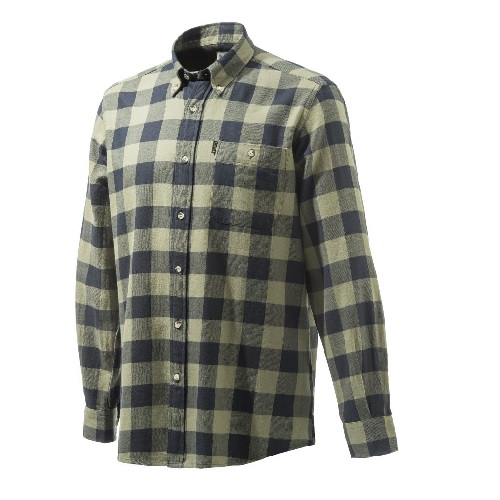 Beretta Flannel Button Down Shirt – Black & Green – Stoeger Canada