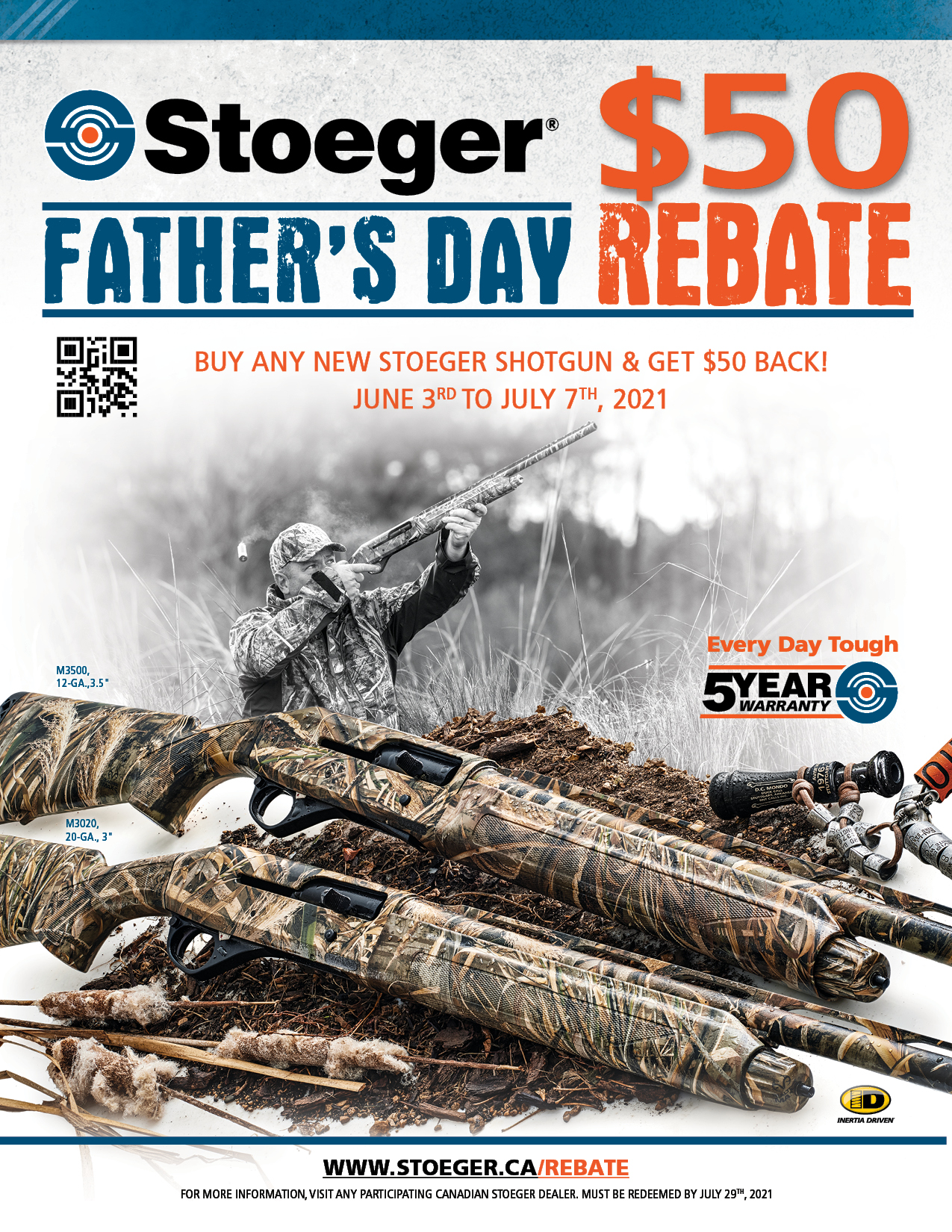 Stoeger Fathers Day Rebate 2021 Poster