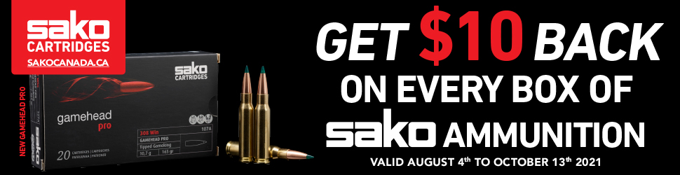 Sako Ammunition Rebate 2021 970x250