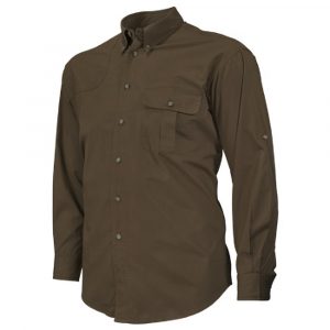 LU222T153408A5 TM SHOOTING SHIRT LS DARK EARTH