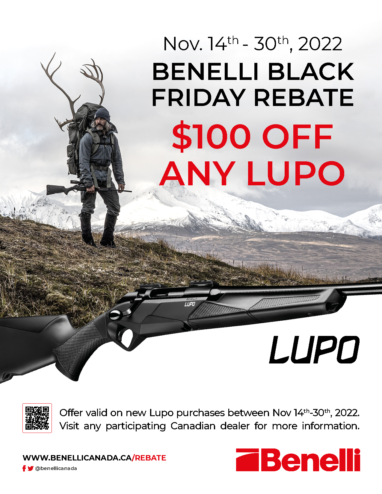 Benelli Lupo Black Friday Poster