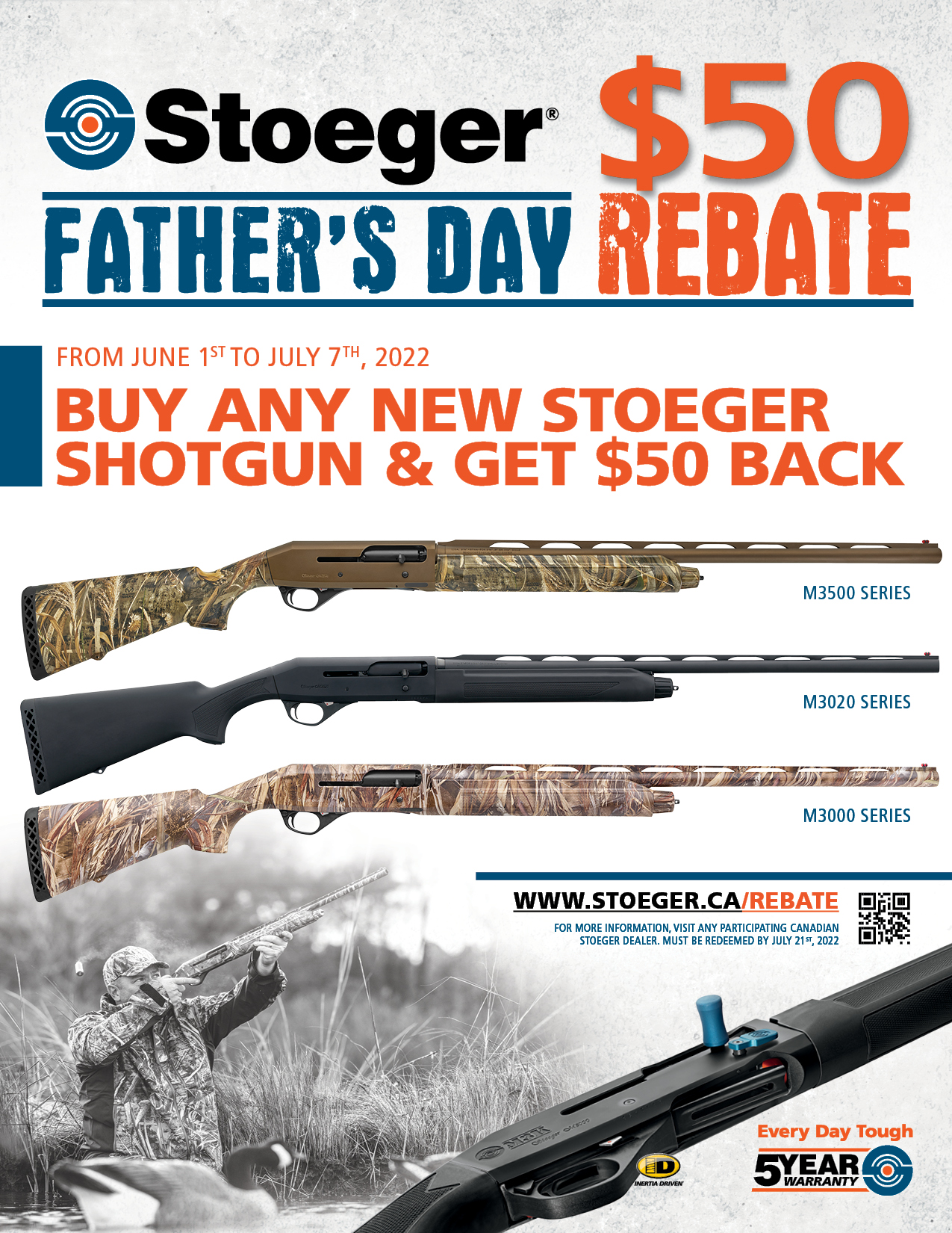 Stoeger 50 Rebate Poster Terms And Conditions Letter Size