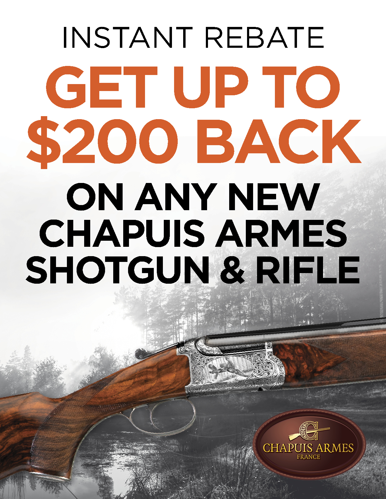 Chapuis Intant Rebate Consumer Poster Shotgun