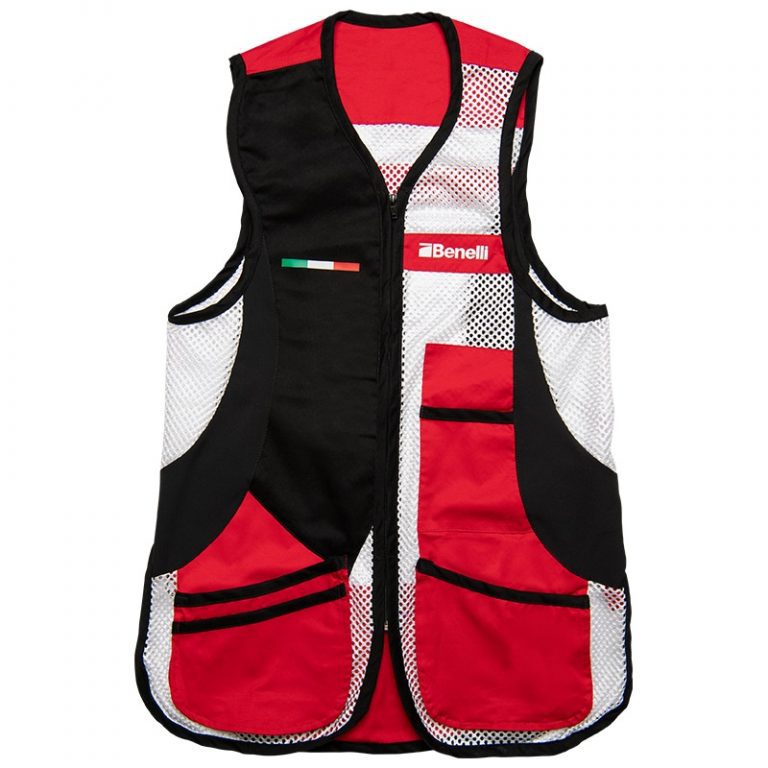Benelli Shooting Vest Red, White & Black Stoeger Canada