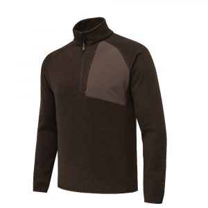 P3152T231308AA ABISCO HALF ZIP FLEECE BROWN BARK