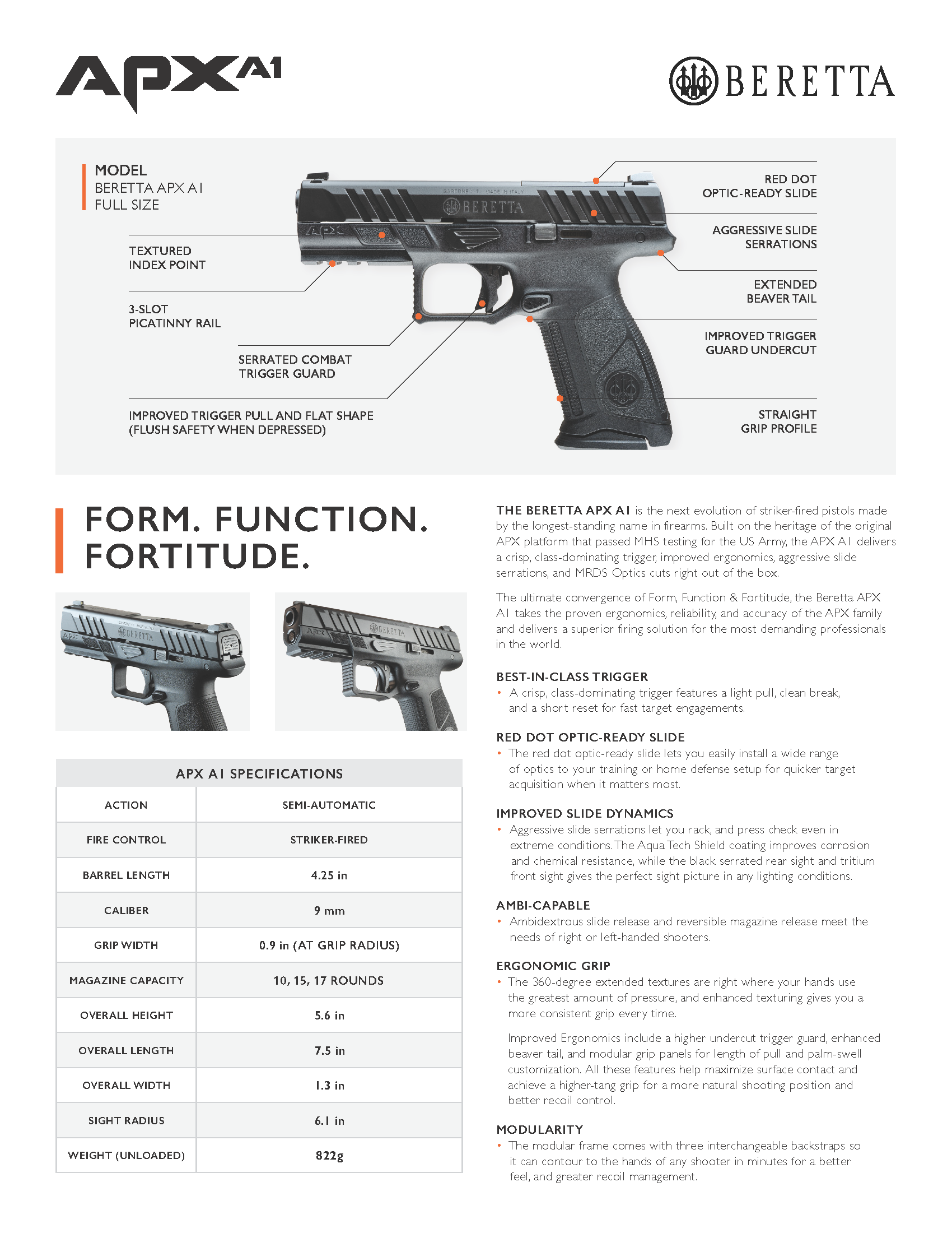 Beretta APX A1 FS SellSheet ENG.cleaned Page 1