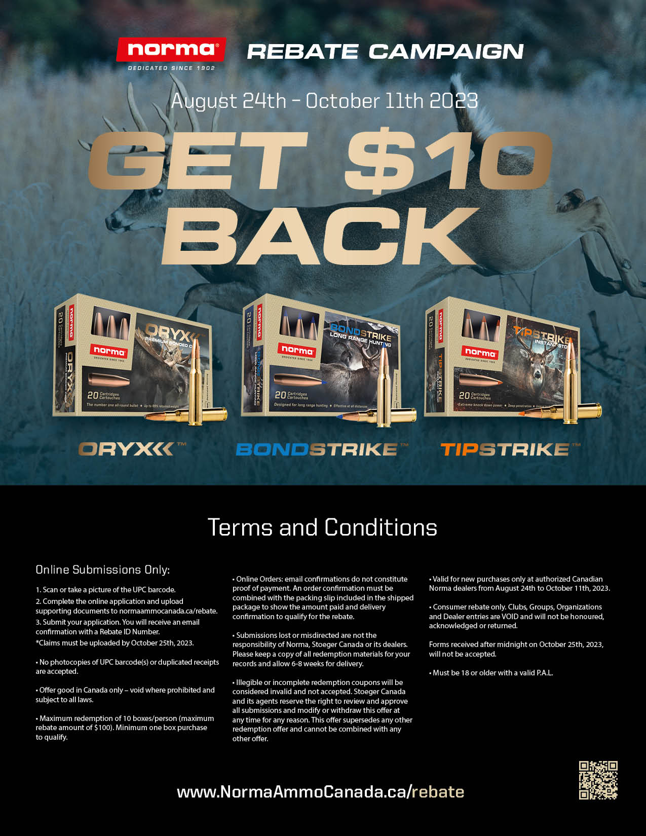 Canada Norma Ammunition Rebate Terms