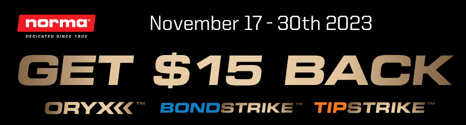 Norma Black Friday Rebate Canada Oryx TipStrike BondStrike Banner