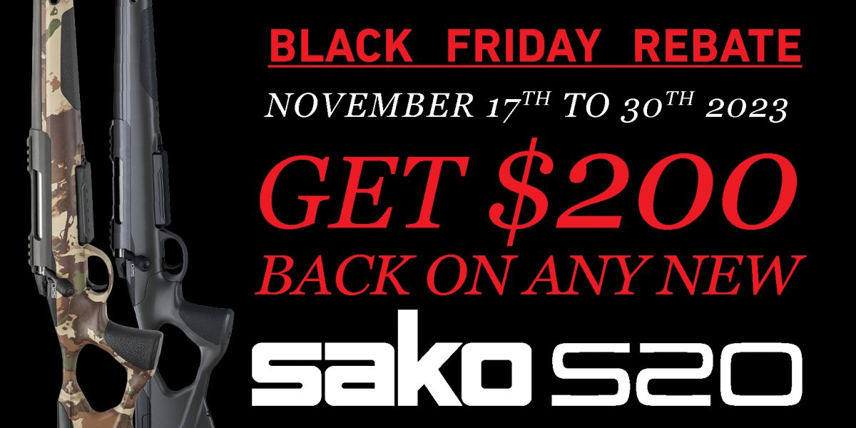 Sako S20 Black Friday 200off Rebate