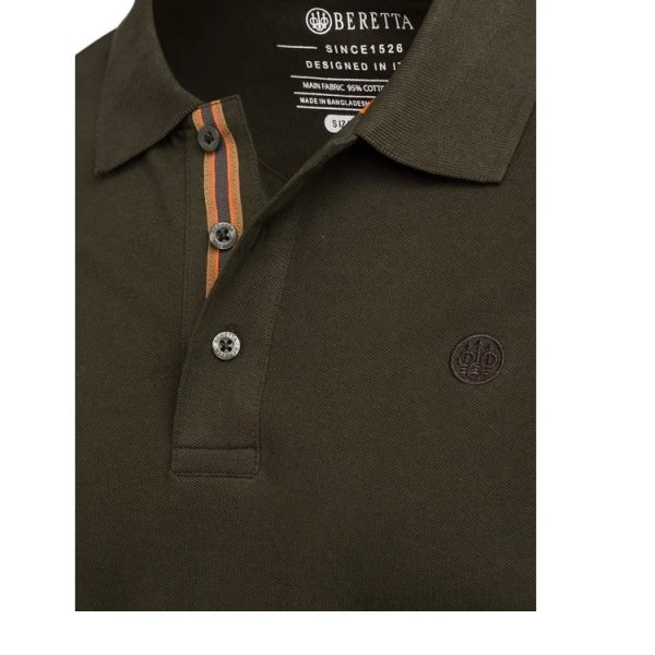 MP501T135407AA CORPORATE EVO POLO GREEN MOSS Collar