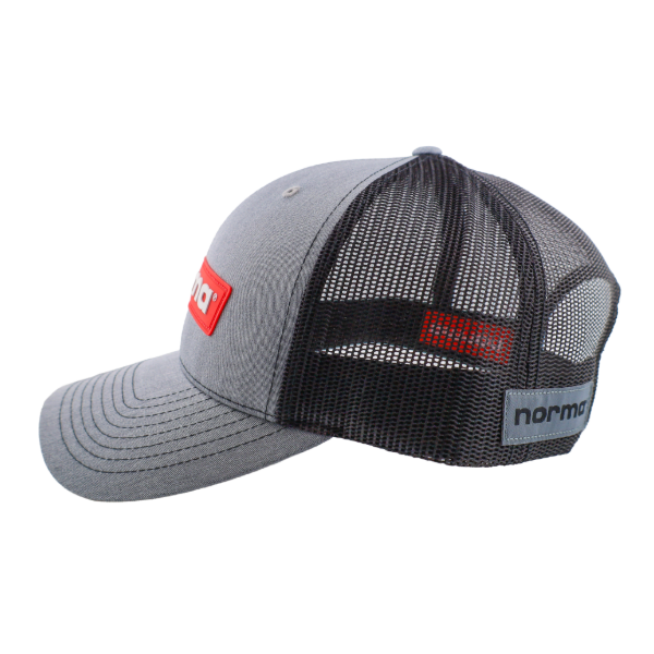Norma Rubber Patch Hat - Grey & Black - Image 2