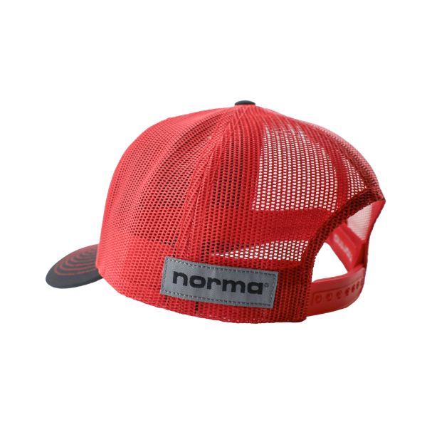 Norma Rubber Patch Hat - Grey, Red & Black - Image 2