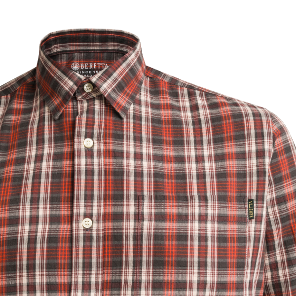 Beretta Bryggen Shirt - Red Ember Check - Image 3
